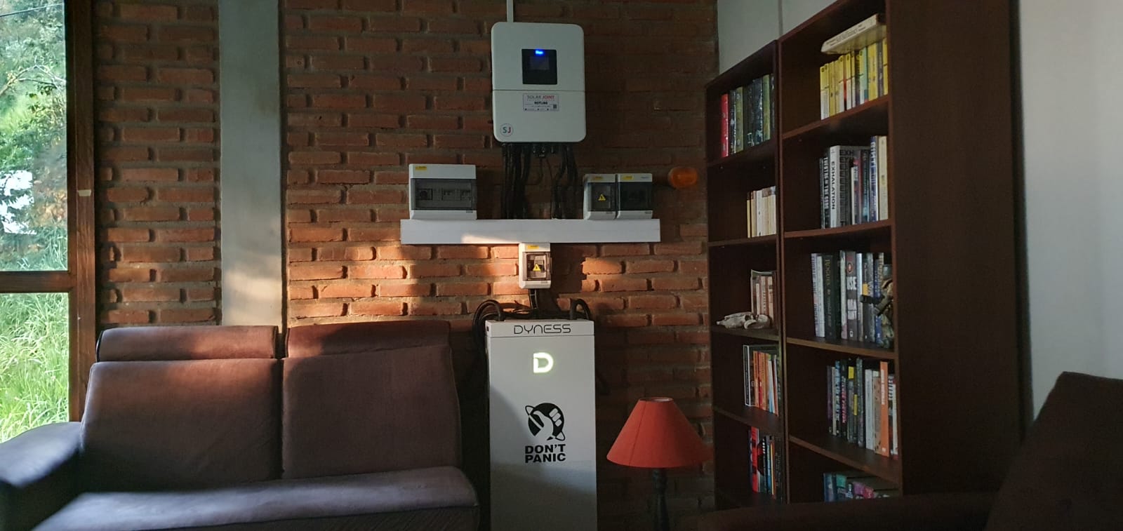 The only actual work I did here was pasting the DON'T PANIC sticker.