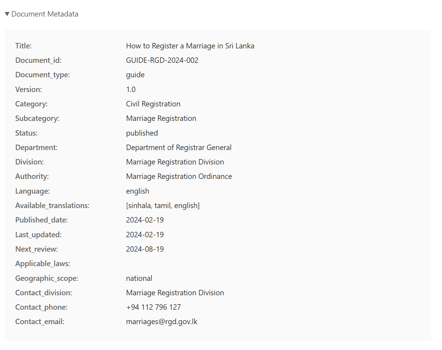 Plain search variant (no LLM)
