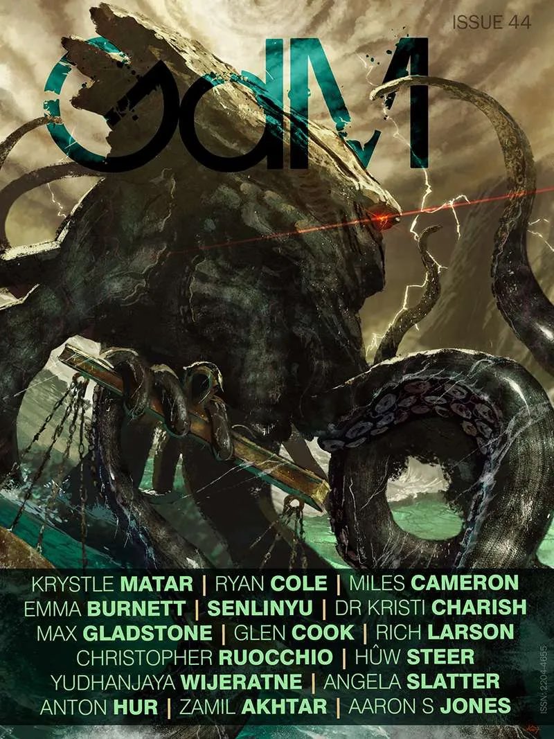 The cover of Grimdark Magazine, issue #44